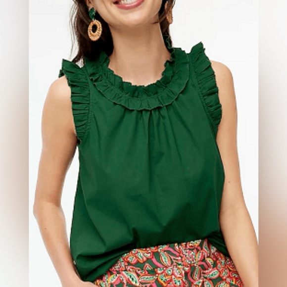 J. Crew Ruffled Cap Sleeve Top Size XS - Picture 7 of 7